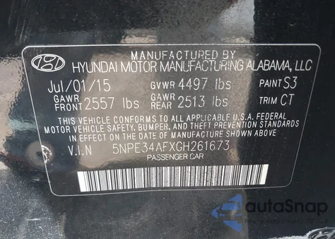 2016 Hyundai Sonata Limited z USA, uszkodzony, nr VIN 5NPE34AFXGH261673